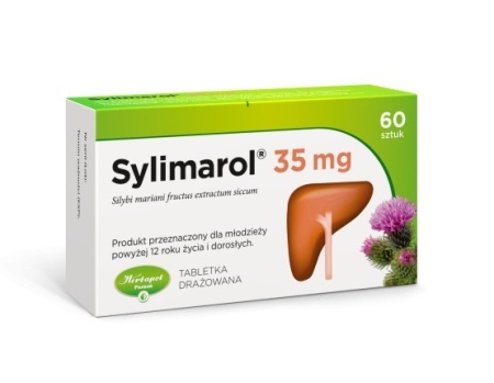 Sylimarol 35 mg 35 mg tabletka drażowana 60 sztuk
