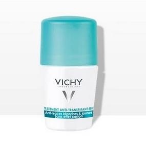 Vichy Deo Anti - Transpirant 48H, antyperspirant zapobiegający powstawaniu białych i żółtych plam, 50 ml